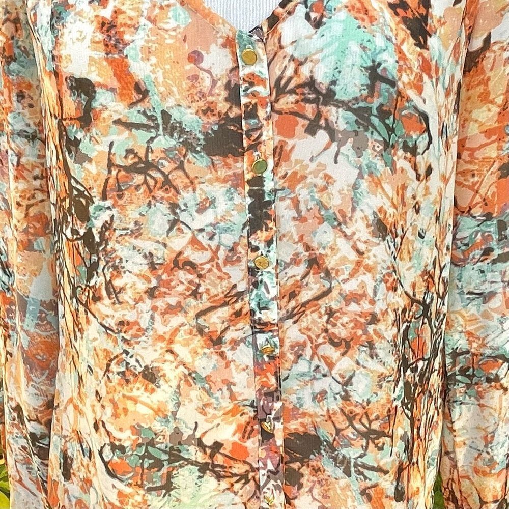 Bebe Button Down Blouse - Picture 3 of 8